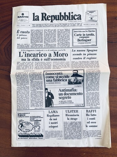 Repubblica n1 anno 1 - "la,