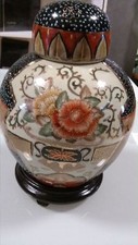 VASO ORIENTALE DECORI FLOREALI