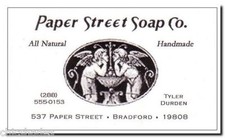 Tyler Durden Fight Club Paper