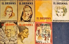 RIVISTA IL DRAMMA - ANNO XX 1944 - 7 NUMERI ANNO COMPLETO