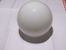 r2) Boccia antica vetro bianco