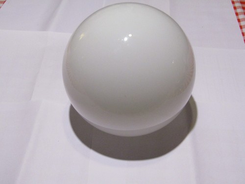 Boccia antica vetro bianco - r2),