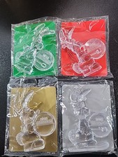 Vintage 1992-4Energizer Bunny Ornamenti Batteria Edizione Limitata Pubblicità Natale