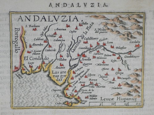 Spagna regione andalusia mappa - spagna,
