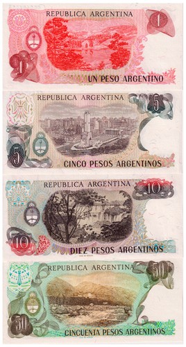Set banconote argentina 10 - 1,