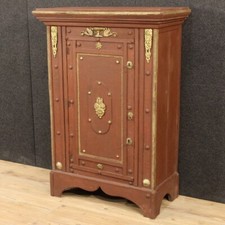 Armadio stile antico italiano credenza mobile cassaforte finta legno dipinto