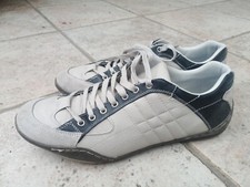 BATA Sneakers Scarpe Uomo beige nero eleganti 46 similpelle ottime condizioni