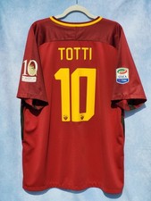MAGLIA SHIRT NIKE AS ROMA 2017 TOTTI 10 ADDIO AL CALCIO LAST GAME XXL ORIGINALE