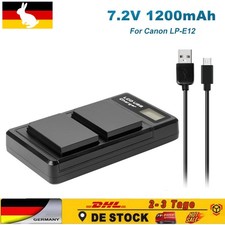 2 batterie LP-E12 LPE12 per