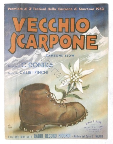 Spartito vecchio scarpone - spartito,