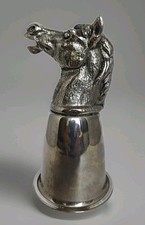 Gucci Raro Bicchiere Della Staffa In Metallo Argentato Originale Italia