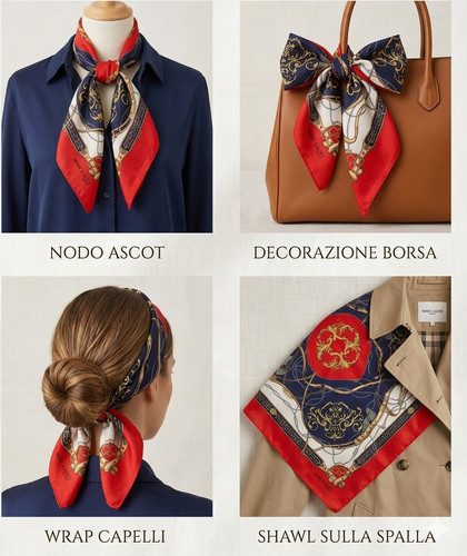 Foulard vintage marc laury - foulard,