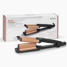 Babyliss Triferro Deep Waves, Beach Waves, Ceramica, 3 Temperature (160°C - 200°