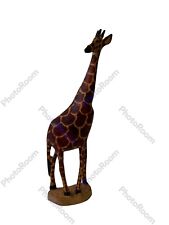 GIRAFFA IN LEGNO LAVORATO A