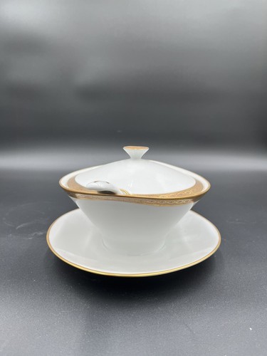 Zuccheriera ceramica oro - e,
