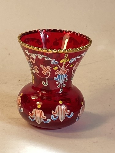 Antico vaso miniatura moser - vaso, in