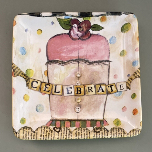 Piatto cupcake quadrato - cupcake,