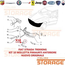 FIAT STRADA TREKKING KIT 10 MOLLETTA PARAURTI ANTERIORE NUOVO ORIGINALE 60509790