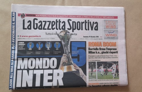Gazzetta dello sport inter - gazzetta,