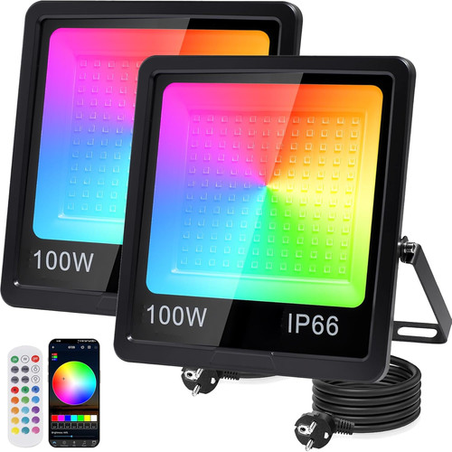 Pezzi faretto led rgb 100w - 2,