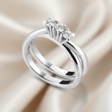 ANELLO TRILOGY IN ORO BIANCO