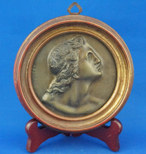 Vincenzo Gemito Medaglione placca bronzo Bassorilievo Alessandro Magno 1800 XIX