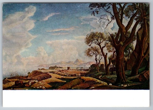 Cartolina paesaggio con - paesaggio,