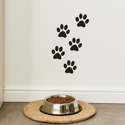 Stickers empreintes chat - stickers, de