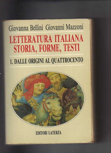 Letteratura italiana storia - italiana.,