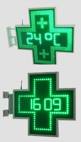 Croce led ora - ora, data