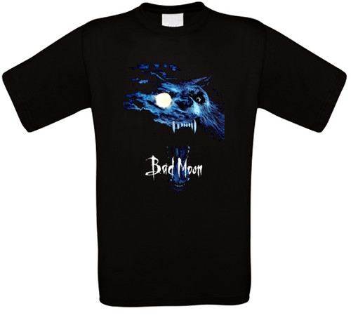 Shirt bad moon horror - moon,