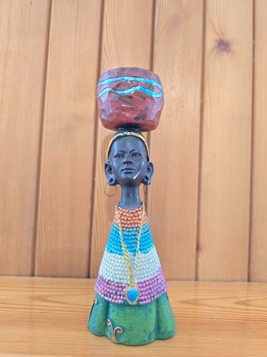 Statuetta donna africana con - donna,