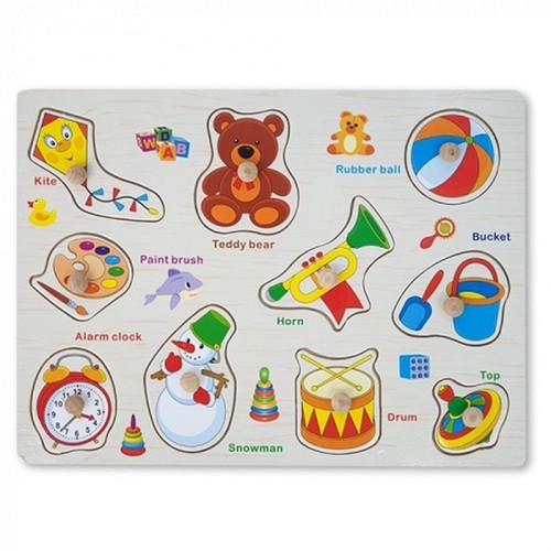 Puzzle incastro tema oggetti - puzzle,