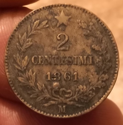 Moneta centesimi 1861 - moneta, 2