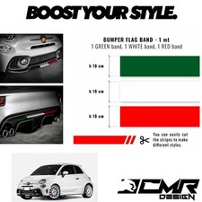 Kit Adesivi Strisce Adesive Fiat 500 Abarth Bandiera Italiana Tricolore Italia
