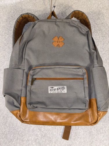 Zaino tela grigio marca - in,