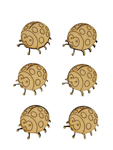 15x mosche insetto coccinella - 15x,