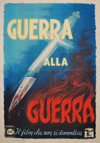Manifesto film guerra alla - 4f,