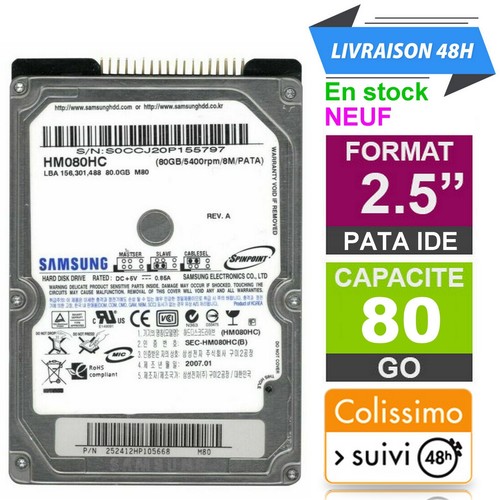 Disque dur samsung 80 go - dur,