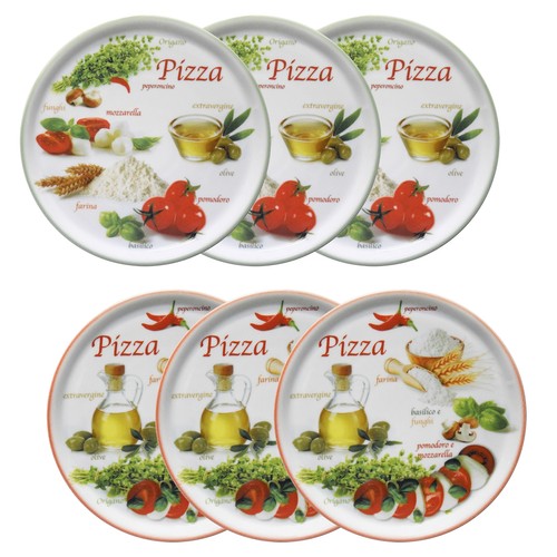 Set piatti pizza napoli - set, 6
