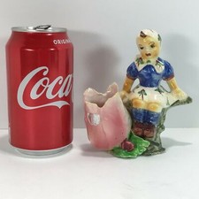 Figurine Vtg Hand Painted Girl