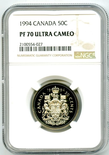 1994 canada cent ngc pf70 - canada,