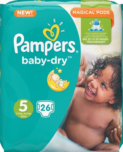 Pampers baby dry pezzi - 26, gr.5