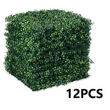 Confezione 12 Pannelli Parete Erba 20"x 20" Pannelli Legno di Bosso Artificiale Privacy Parasiepi