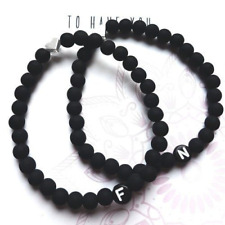 Bracciale con iniziale Cuore Argento bracciali in Coppia nome fidanzati Amicizia