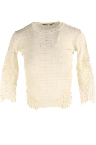 Ermanno scervino maglia panna - scervino,