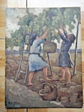 ANACLETO MARGOTTI Pittore-Olio su compensato (cm 41x31) con firma-IMOLA+