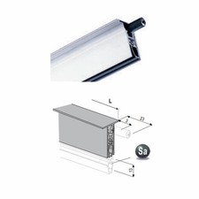 Anti spiffero AUTOLIVELLANTE con guarnizione sfilabile per PORTA BLINDATA