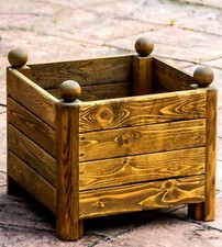 Fioriera in legno da giardino altezza 40 cm x 40 cm x 33 cm