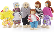 Set Di 6 Personaggi in Legno